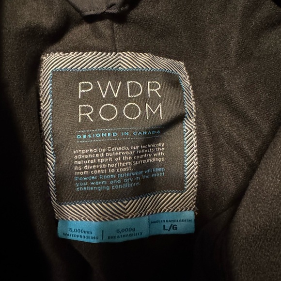 Powder room size large ski snowboard pants black- EUC - Picture 7 of 7